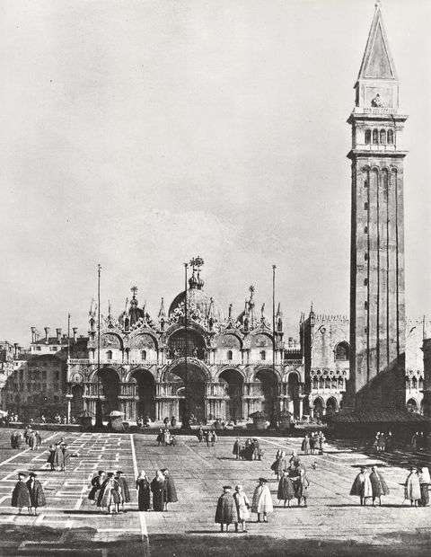 Anonimo — Canal Giovanni Antonio - sec. XVIII - Veduta di Venezia con piazza S. Marco verso la basilica — particolare